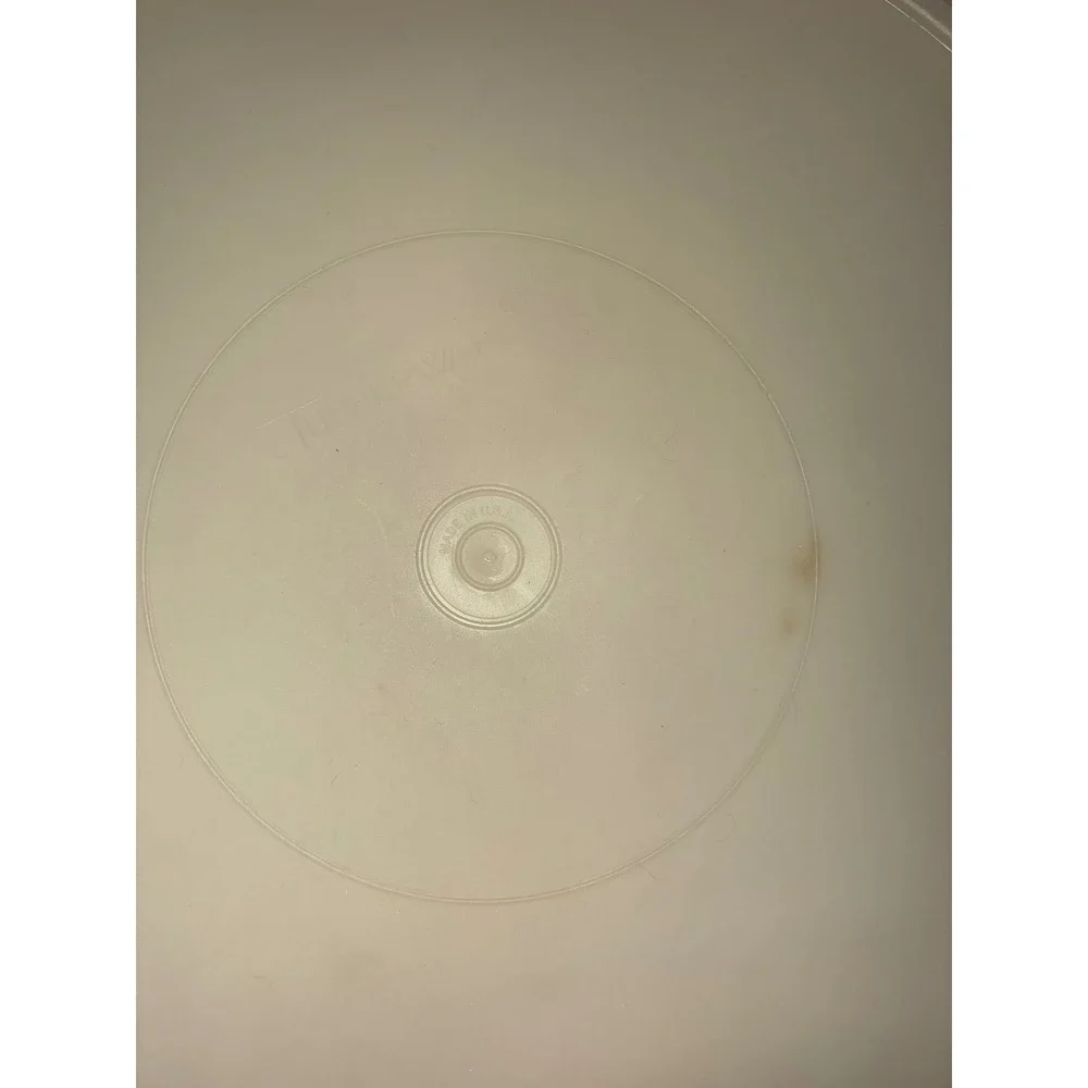 Tupperware Vintage Round Replacement Lid 12 Inch Sheer White Cream 224-9